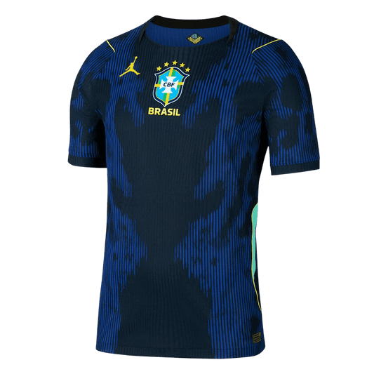 Men's Brazil World Cup 2026 Player Version Away Soccer Jersey - Slim Fit