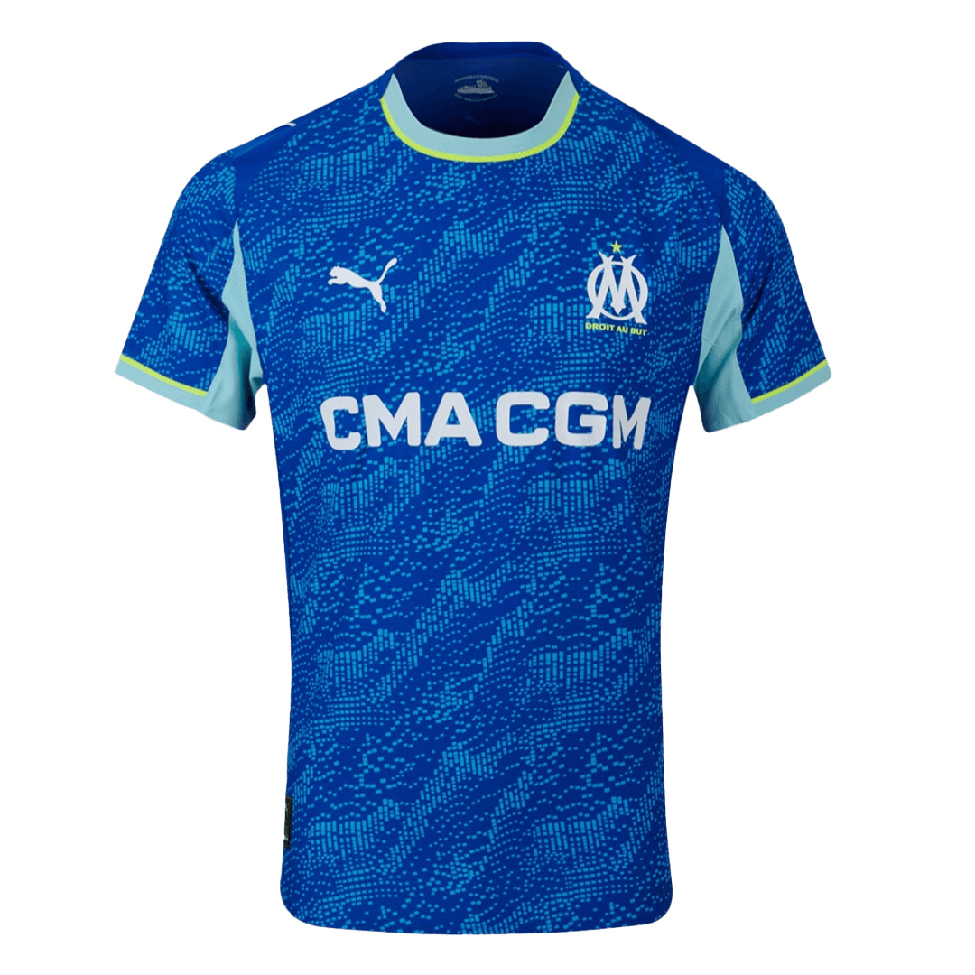 Men's Marseille 2025/26 Player Version Third Away Soccer Jersey - Slim Fit