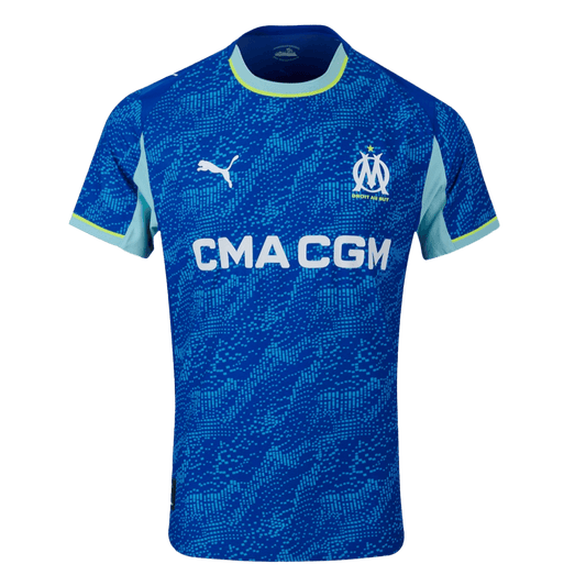 Men's Marseille 2025/26 Player Version Third Away Soccer Jersey - Slim Fit