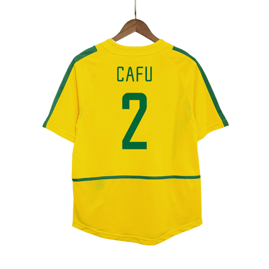 Retro CAFU #2 Men's Brazil 2002/03 Home Soccer Jersey