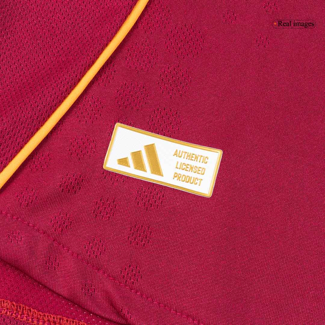 Men's Roma 2025/26 Player Version Home Soccer Jersey - Slim Fit