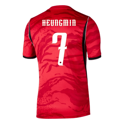 HEUNGMIN #7 Men's South Korea World Cup 2026 Home Soccer Jersey