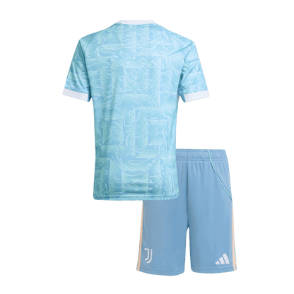 Kid's Juventus 2025/26 Away Soccer Jersey Kit