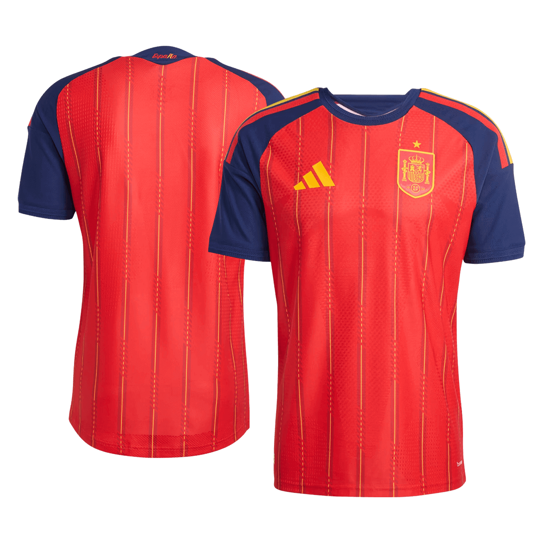 Men's Spain World Cup 2026 Player Version Home Soccer Jersey - Slim Fit