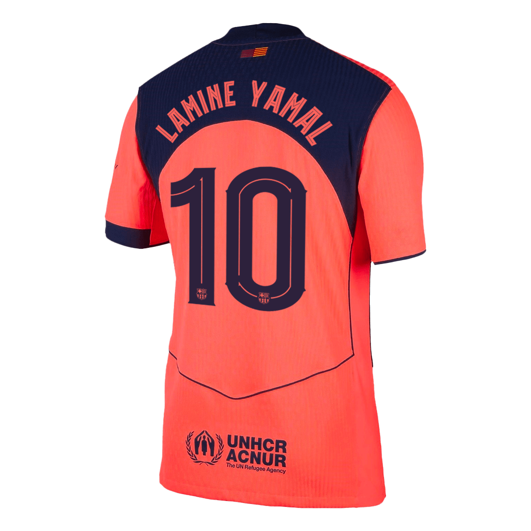 LAMINE YAMAL #10 Men's Barcelona UCL 2025/26 Player Version Third Away Soccer Jersey - Slim Fit