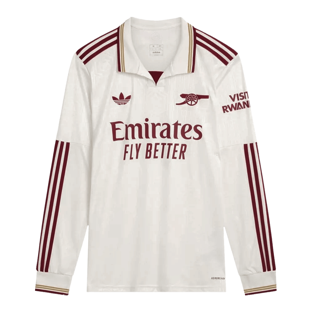 Men's Arsenal 2025/26 Third Away Long Sleeve Soccer Jersey