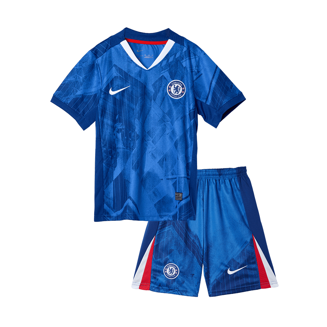 Kid's Chelsea 2025/26 Home Soccer Jersey Kit