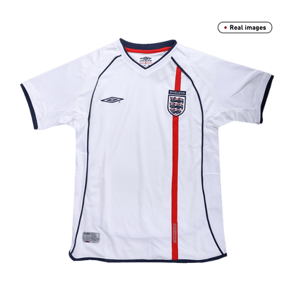 Retro Men's England 2002 Home Soccer Jersey