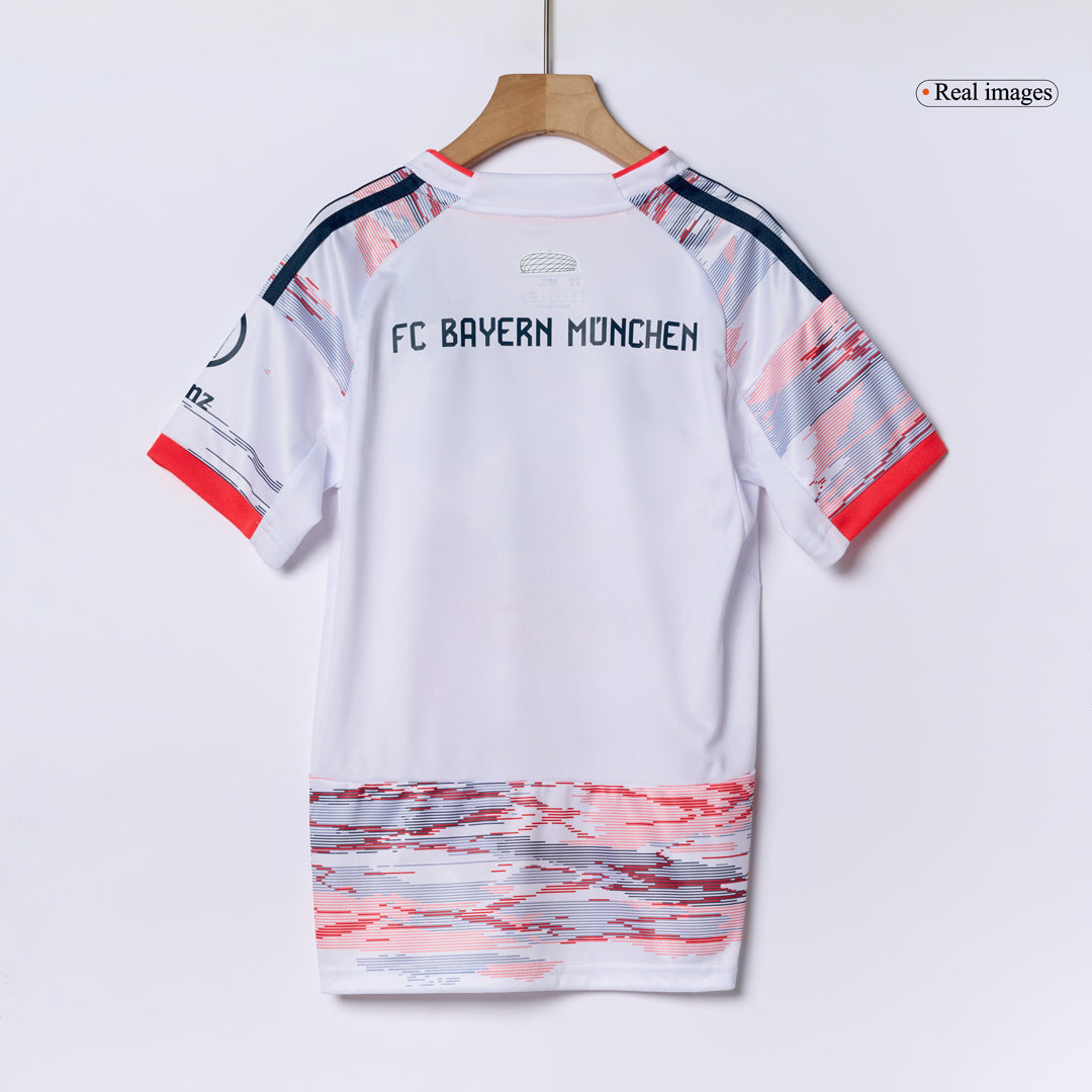 Kid's Bayern Munich 2025/26 Away Soccer Jersey Full Kit