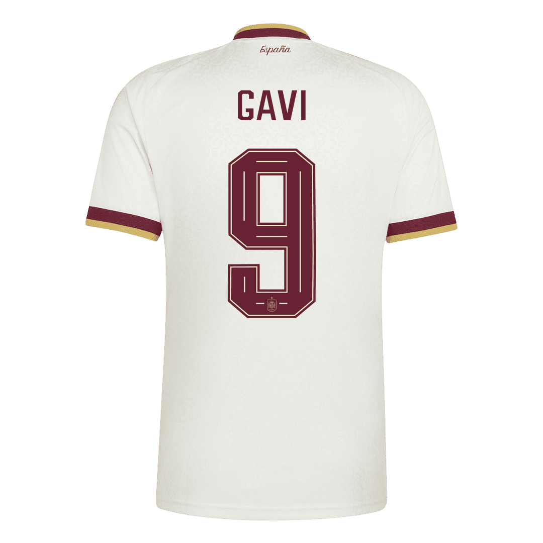 GAVI #9 Men's Spain World Cup 2026 Champion Edition Away Soccer Jersey