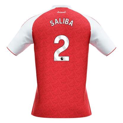 SALIBA #2 Men's Arsenal 2025/26 Home Soccer Jersey [PREMIUM]