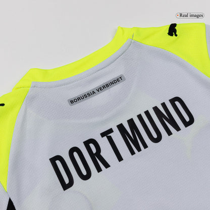Kid's Borussia Dortmund 2025/26 Away Soccer Jersey Kit
