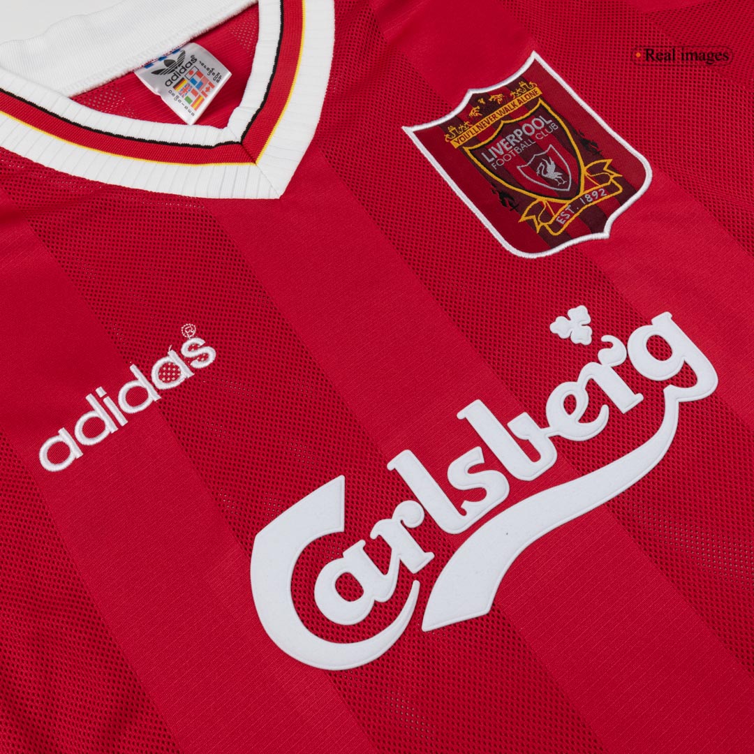 Retro Men's Liverpool 1995/96 Home Soccer Jersey