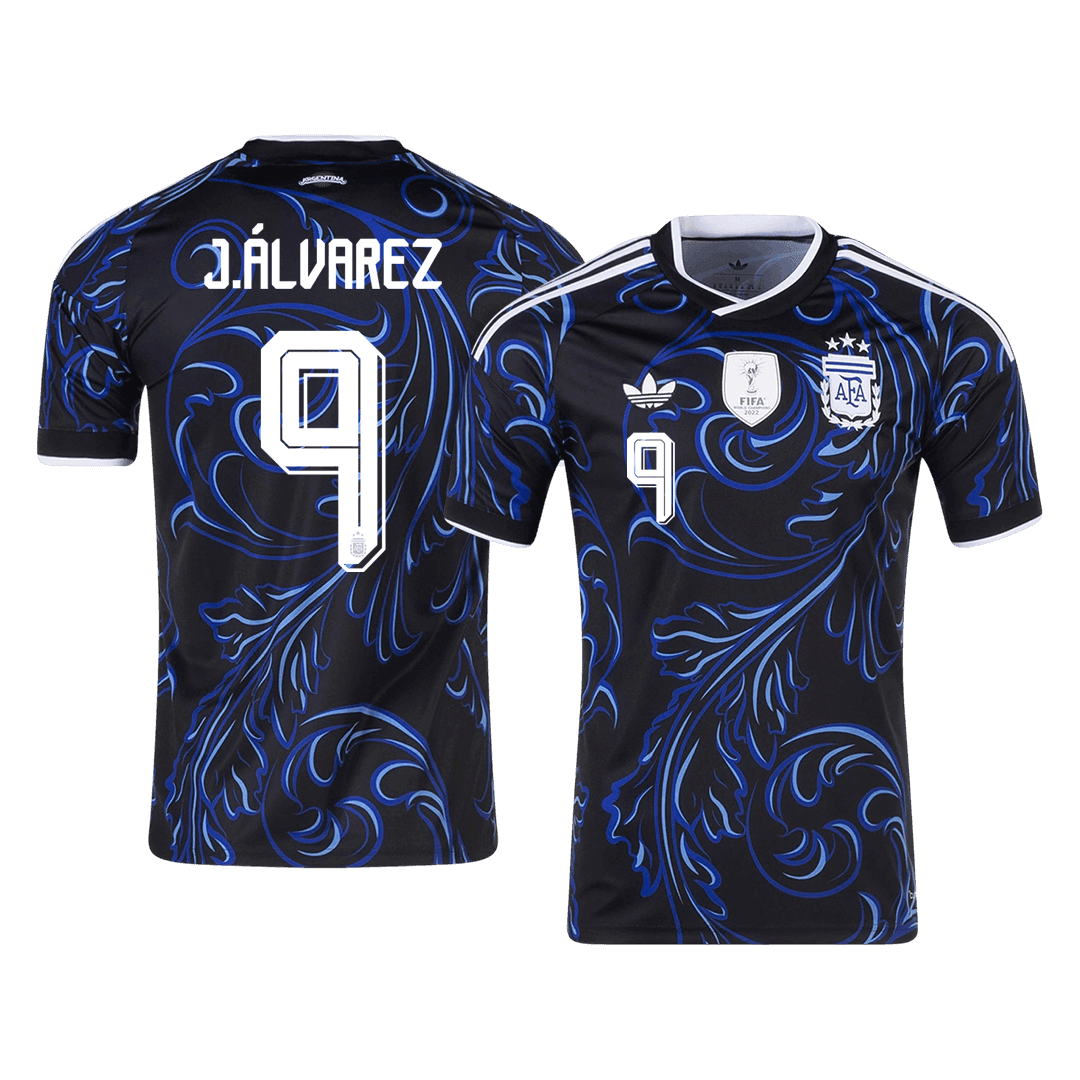 J. ÁLVAREZ #9 Men's Argentina World Cup 2026 Away Soccer Jersey