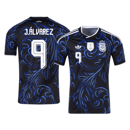 J. ÁLVAREZ #9 Men's Argentina World Cup 2026 Away Soccer Jersey