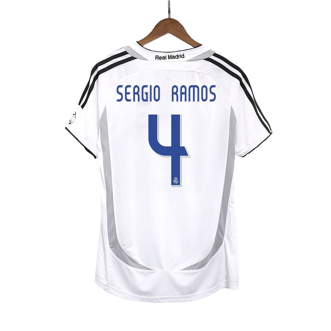 Retro SERGIO RAMOS #4 Men's Real Madrid 2006/07 Home Soccer Jersey