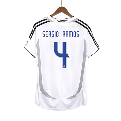 Retro SERGIO RAMOS #4 Men's Real Madrid 2006/07 Home Soccer Jersey