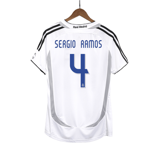 Retro SERGIO RAMOS #4 Men's Real Madrid 2006/07 Home Soccer Jersey