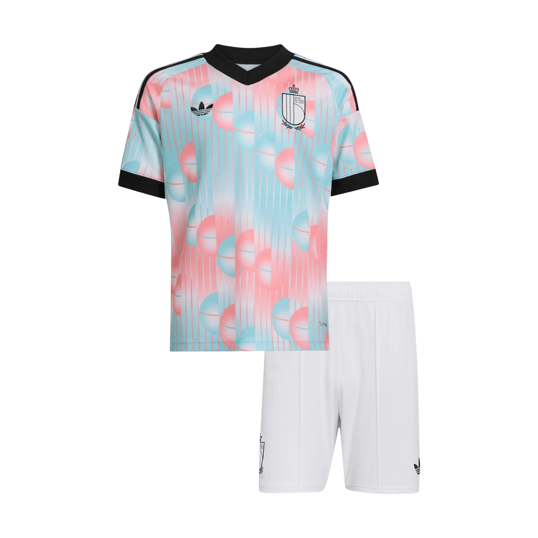 Kid's Belgium World Cup 2026 Away Soccer Jersey Kit