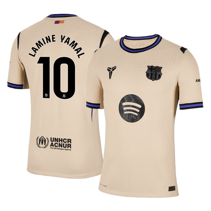 LAMINE YAMAL #10 Men's Barcelona 2025/26 Player Version Away Soccer Jersey - Slim Fit