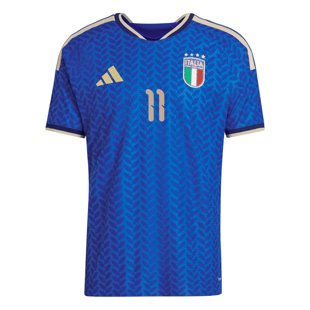 RASPADORI #11 Men's Italy World Cup 2026 Player Version Home Soccer Jersey - Slim Fit