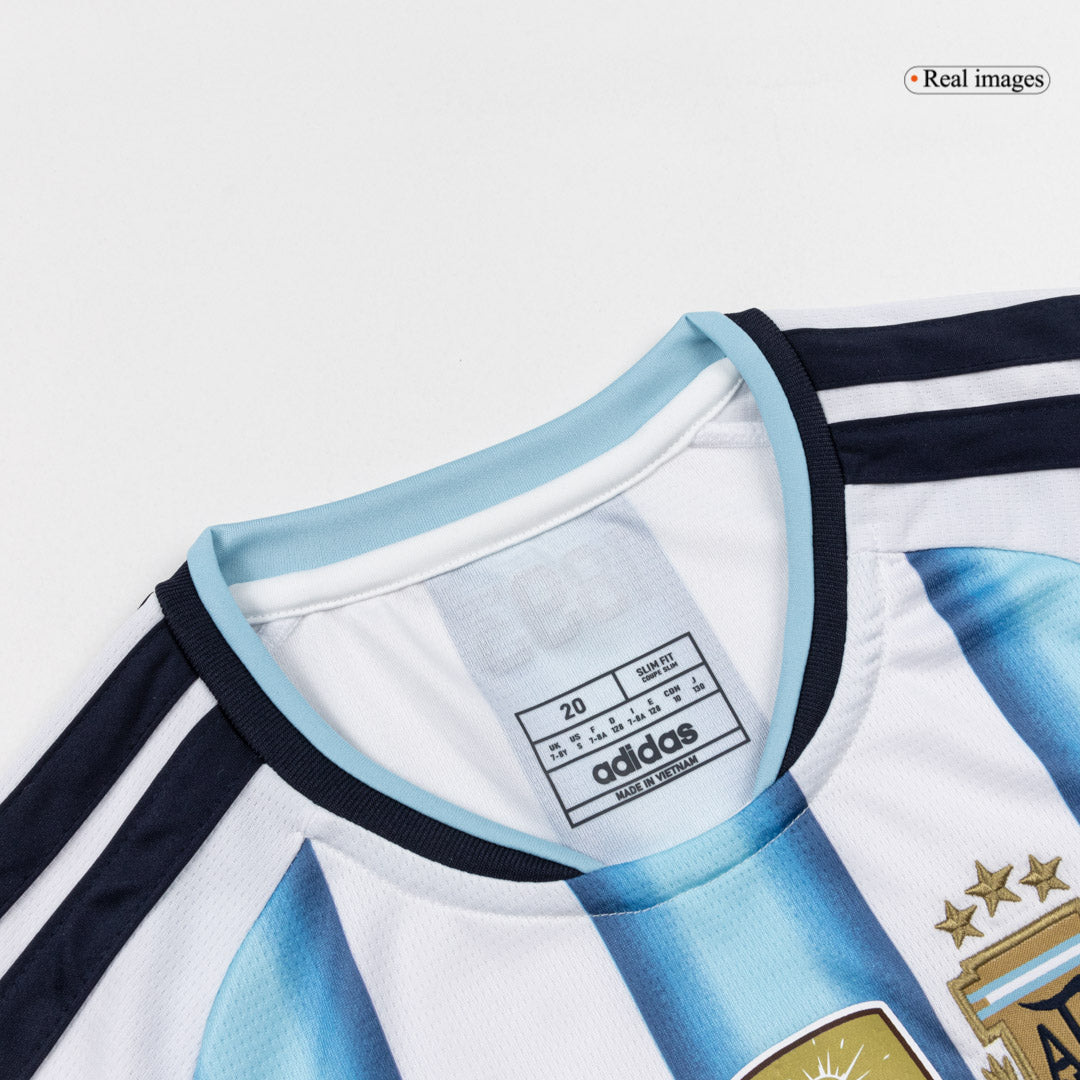 Kid's J.ÁLVAREZ #9 Argentina World Cup 2026 Home Soccer Jersey Kit [PREMIUM]