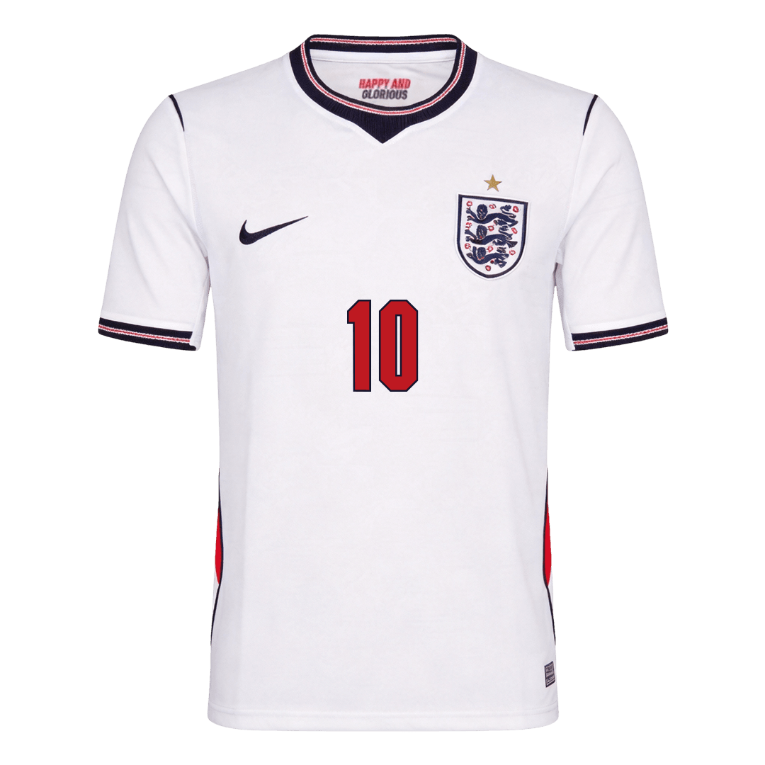 BELLINGHAM #10 Men's England World Cup 2026 Home Soccer Jersey