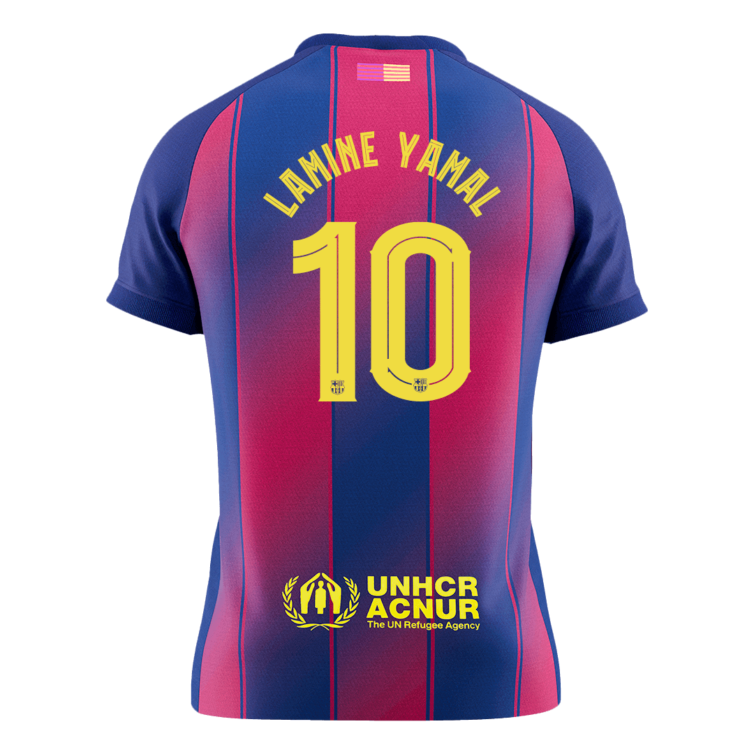 LAMINE YAMAL #10 Men's Barcelona UCL 2025/26 Home Soccer Jersey [PREMIUM]