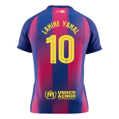 LAMINE YAMAL #10 Men's Barcelona UCL 2025/26 Home Soccer Jersey [PREMIUM]