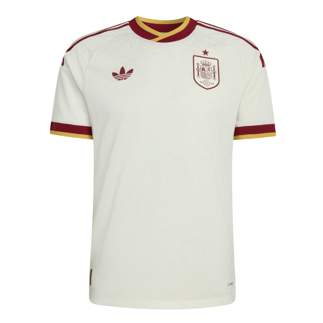 Men's Spain World Cup 2026 Player Version Away Soccer Jersey - Slim Fit