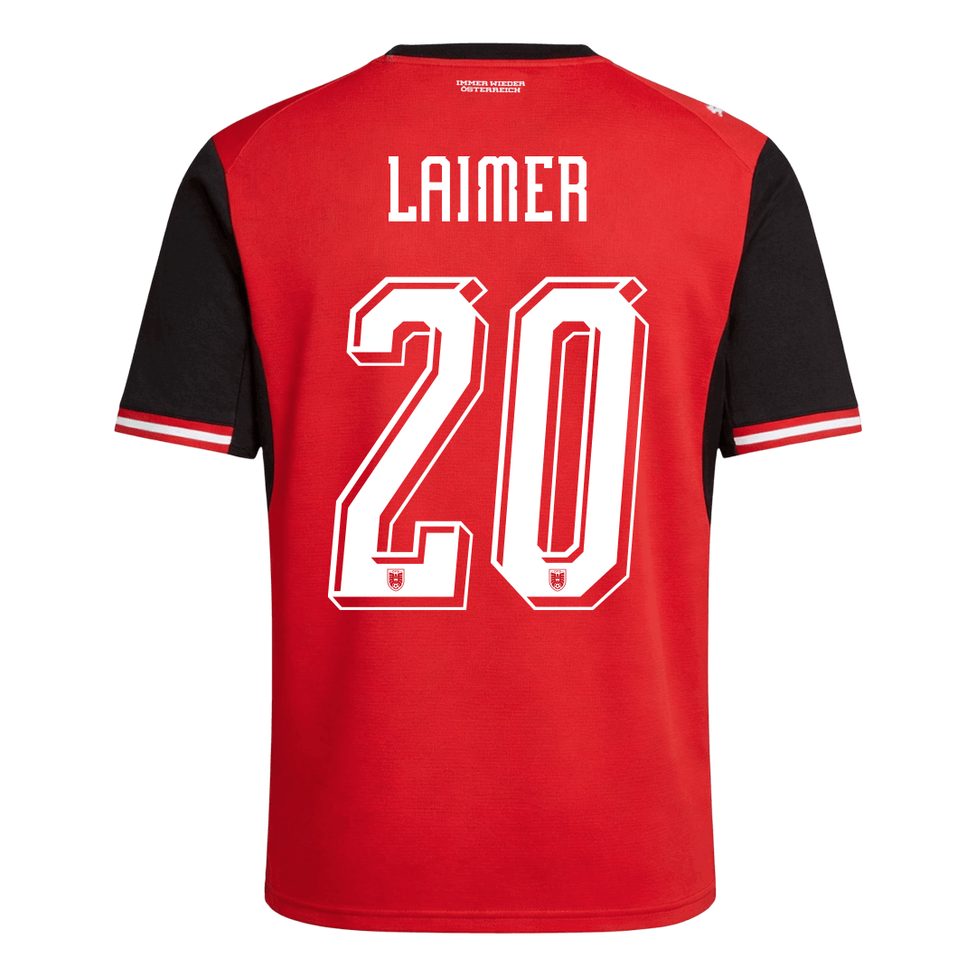 LAIMER #20 Men's Austria World Cup 2026 Home Soccer Jersey