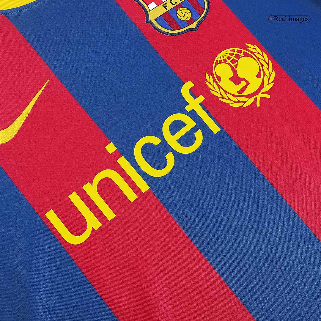 Retro Men's Barcelona 2010/11 Home Soccer Jersey