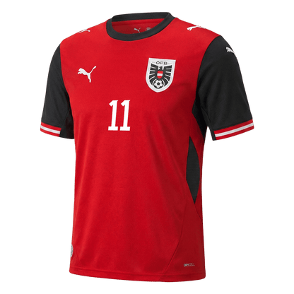 GREGORITSCH #11 Men's Austria World Cup 2026 Home Soccer Jersey