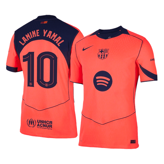 LAMINE YAMAL #10 Men's Barcelona UCL 2025/26 Player Version Third Away Soccer Jersey - Slim Fit