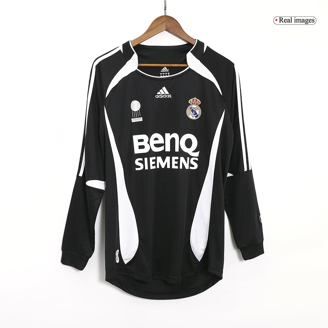 Retro SERGIO RAMOS #4 Men's Real Madrid 2006/07 Away Long Sleeve Soccer Jersey