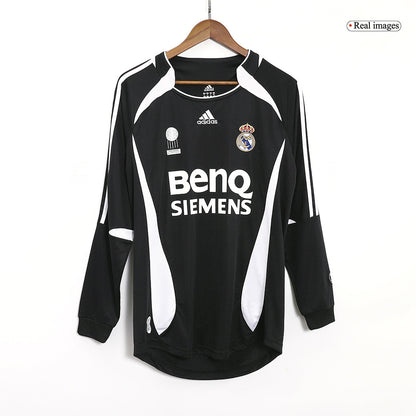 Retro Men's Real Madrid 2006/07 Away Long Sleeve Soccer Jersey