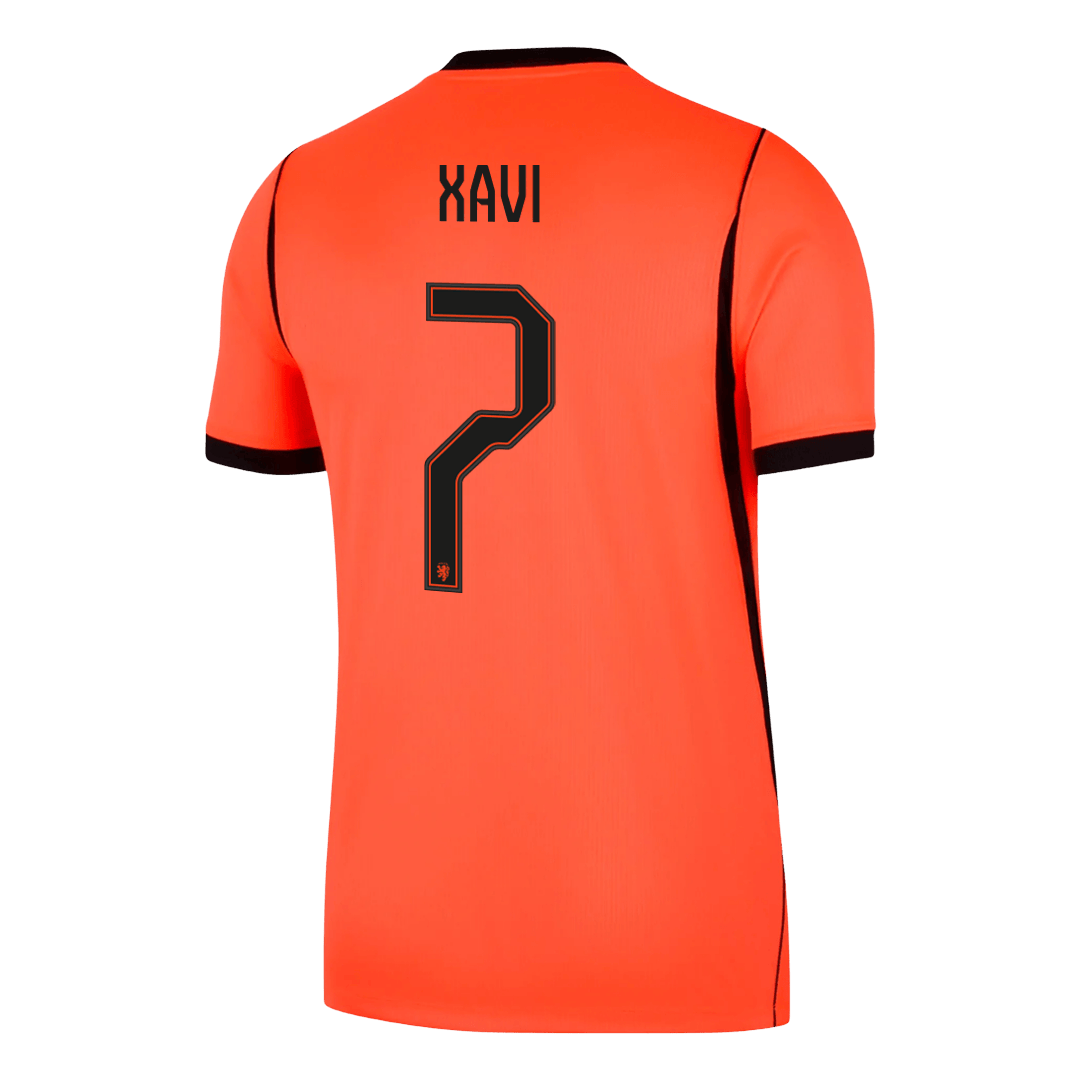 XAVI #7 Men's Netherlands World Cup 2026 Home Soccer Jersey